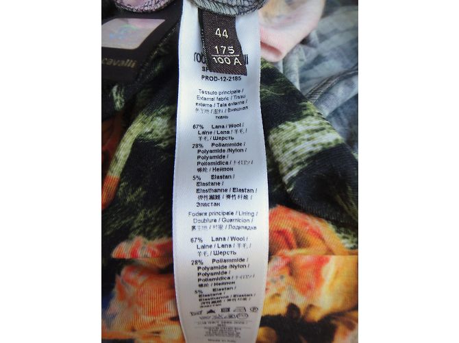 Roberto Cavalli Kleid Jungle Print Wolle Mehrfarben - Ansicht 6