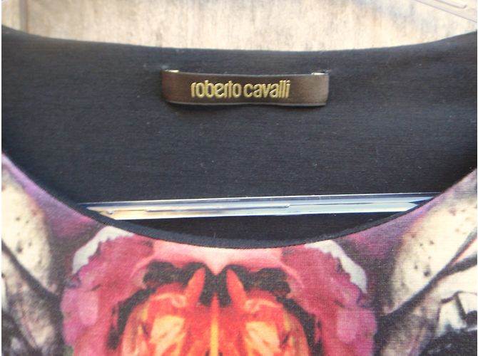 Roberto Cavalli Kleid Jungle Print Wolle Mehrfarben - Ansicht 8