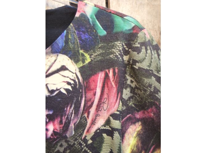 Roberto Cavalli Kleid Jungle Print Wolle Mehrfarben - Ansicht 9