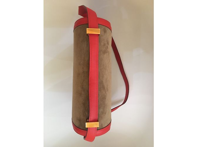 Hermès Hermes Constance 24cm Borsa in pelle scamosciata con hardware in oro rosa Rosso D'oro Castagno - vista 7