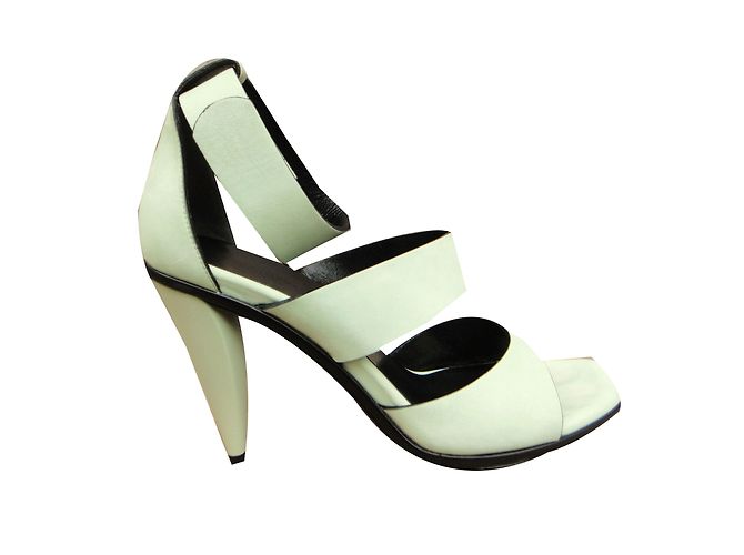 Sandali Balenciaga Nabuk Pistacchio 37.5 Verde - vista 2