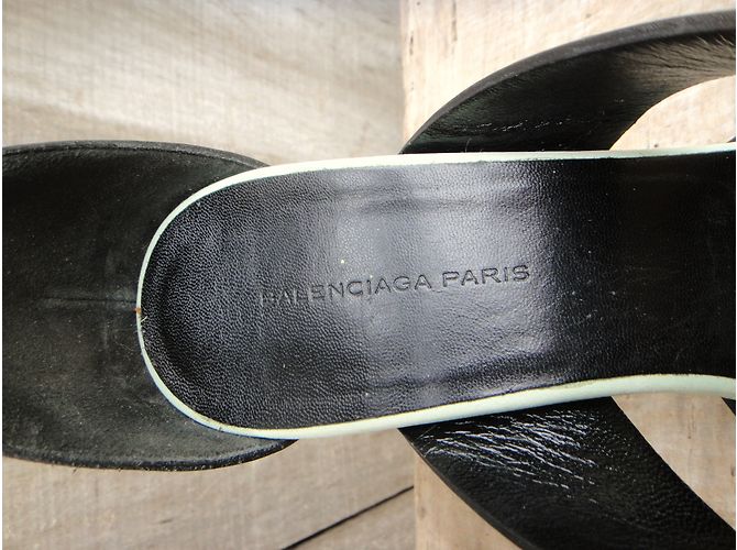 Sandali Balenciaga Nabuk Pistacchio 37.5 Verde - vista 7