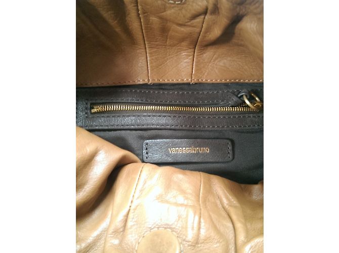 Vanessa Bruno Ledertasche Hellbraun mit Fransen - Ansicht 3