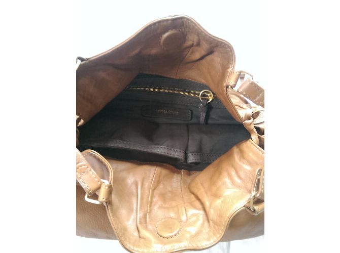 Vanessa Bruno Ledertasche Hellbraun mit Fransen - Ansicht 4