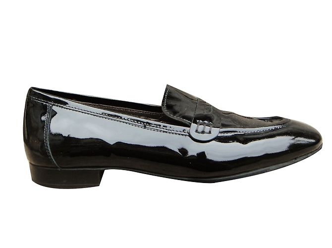 Mocassini Paraboot in vernice nera Nero - vista 2