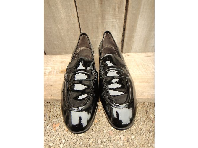 Mocassini Paraboot in vernice nera Nero - vista 5