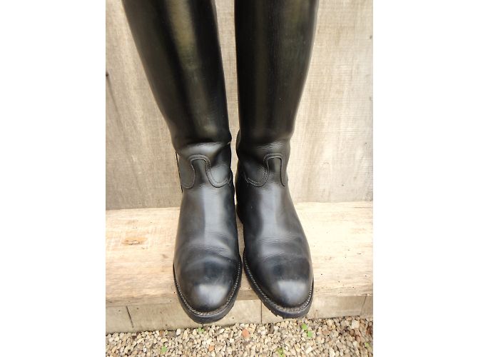 Botas de equitación de cuero Paraboot Saumur Negras Negro - vista 4