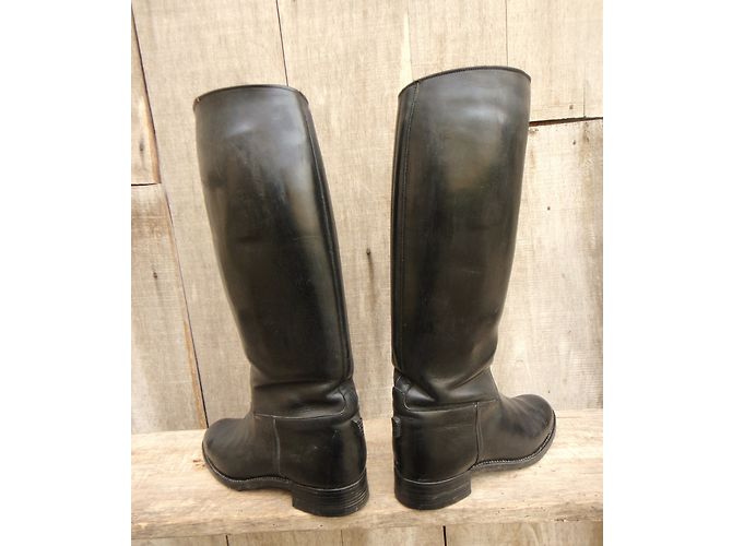 Botas de equitación de cuero Paraboot Saumur Negras Negro - vista 5