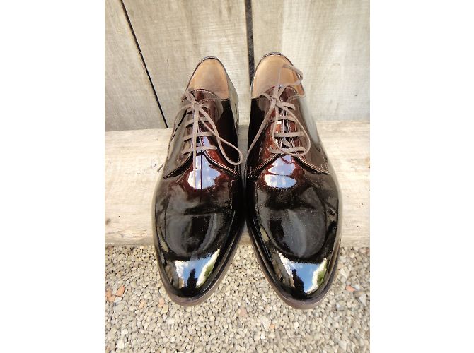 Autre Marque Derbie Pertini in pelle verniciata bronzo 40 - vista 6