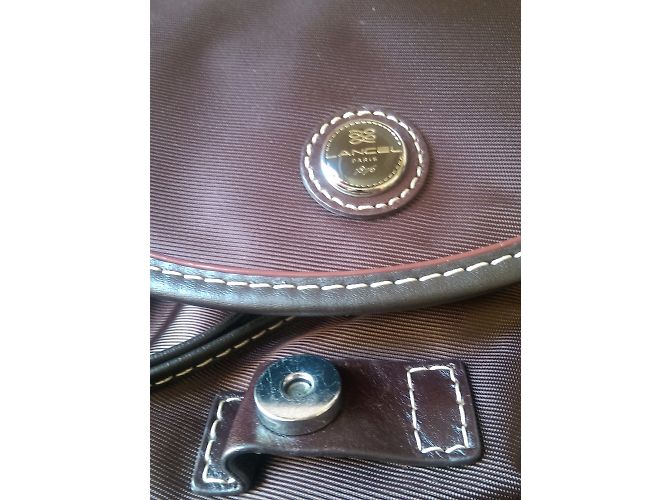 Zaino Lancel in pelle marrone e tela - vista 15