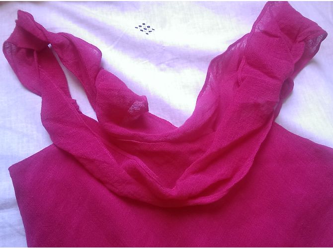Zapa Rosa Leinenkleid ärmellos Pink - Ansicht 4