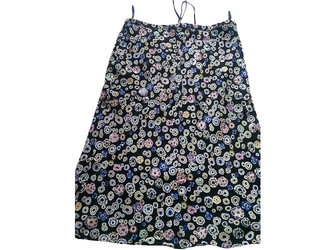 Falda Gerard Darel de seda estampada y lentejuelas 42 Multicolor - vista 2