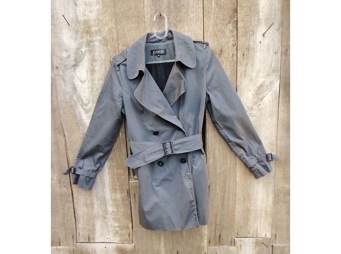 Gabardina Claudie Pierlot Gris Algodón - vista 3