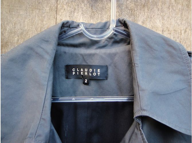 Gabardina Claudie Pierlot Gris Algodón - vista 6