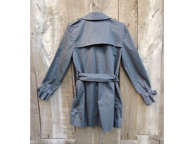 Gabardina Claudie Pierlot Gris Algodón - vista 7