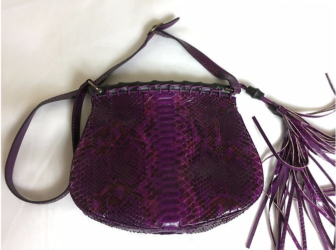 Bamboo Gucci Bandolera de pitón de bambú - vista 10