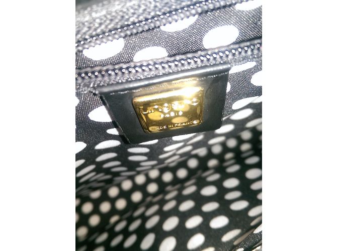 Borsa a mano Emanuel Ungaro nera in pelle e tela Nero - vista 10