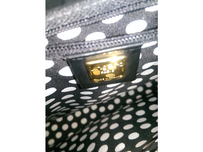 Borsa a mano Emanuel Ungaro nera in pelle e tela Nero - vista 11