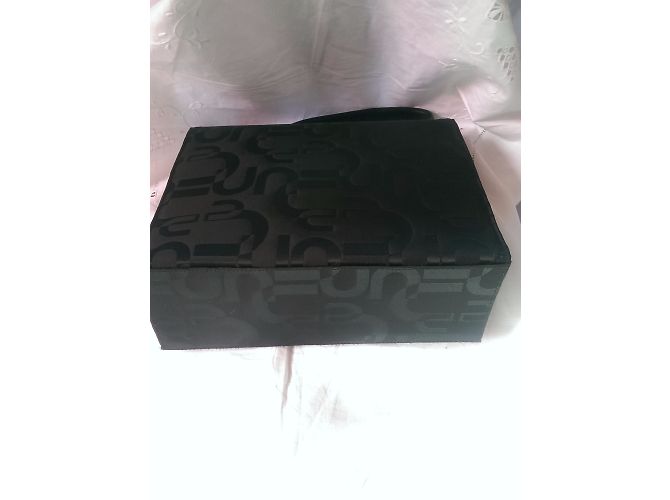 Borsa a mano Emanuel Ungaro nera in pelle e tela Nero - vista 3