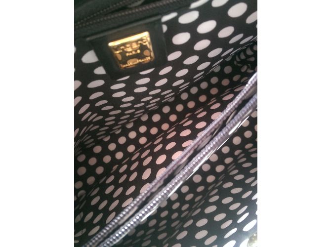Borsa a mano Emanuel Ungaro nera in pelle e tela Nero - vista 8