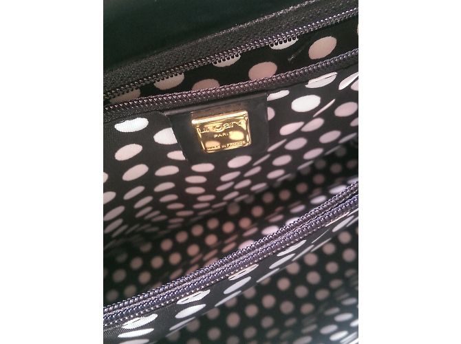 Borsa a mano Emanuel Ungaro nera in pelle e tela Nero - vista 9