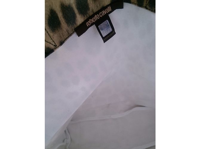 Borsa Tote Roberto Cavalli Leopard Print Canvas Love Paris Stampa leopardo - vista 3