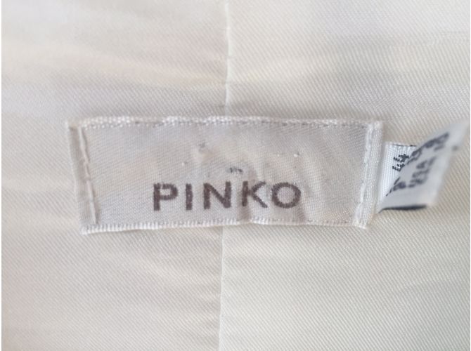 Pinko Embroidered Cotton Jacket Eggshell - view 2