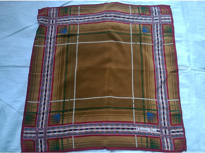 Lenço de seda Christian Dior Multicor - vista 3