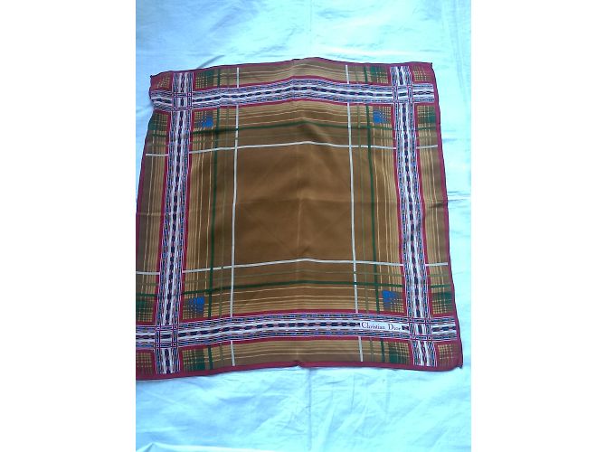 Lenço de seda Christian Dior Multicor - vista 4