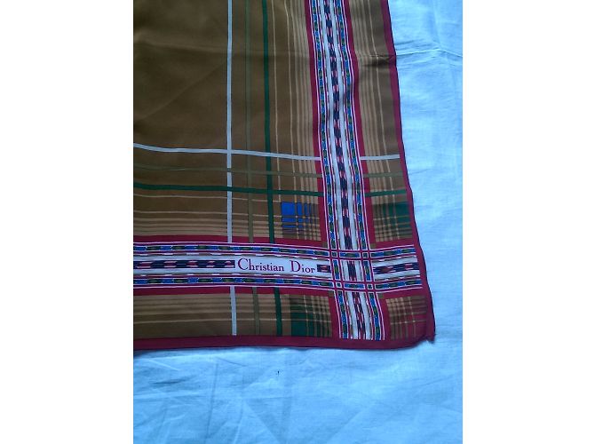 Lenço de seda Christian Dior Multicor - vista 5