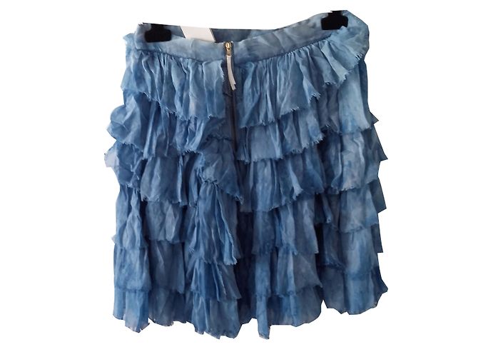 Falda Dolce & Gabbana de seda azul degradado - vista 2