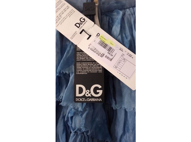 Falda Dolce & Gabbana de seda azul degradado - vista 3