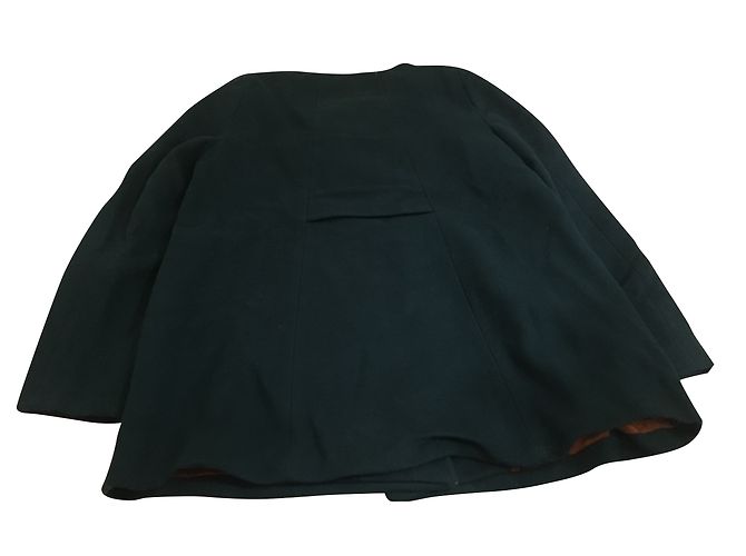 Abrigo Zara de lana azul L - vista 2