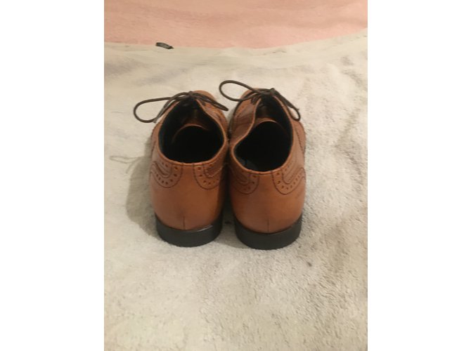 Autre Marque Vagabond Scarpe stringate in pelle caramello - vista 3