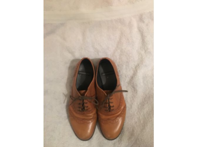 Autre Marque Vagabond Scarpe stringate in pelle caramello - vista 4