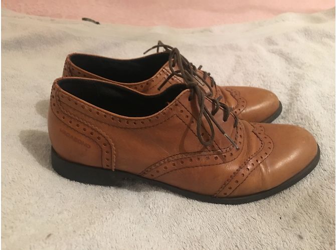 Autre Marque Vagabond Scarpe stringate in pelle caramello - vista 6