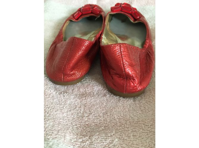 Bailarinas Guess de charol rojo con pedrería Roja - vista 6