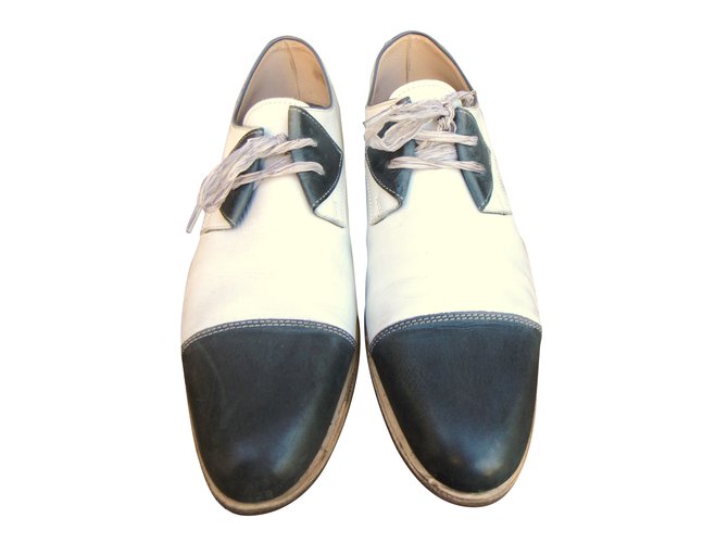 Derby Paraboot in pelle bianca 5.5UK Bianco - vista 2