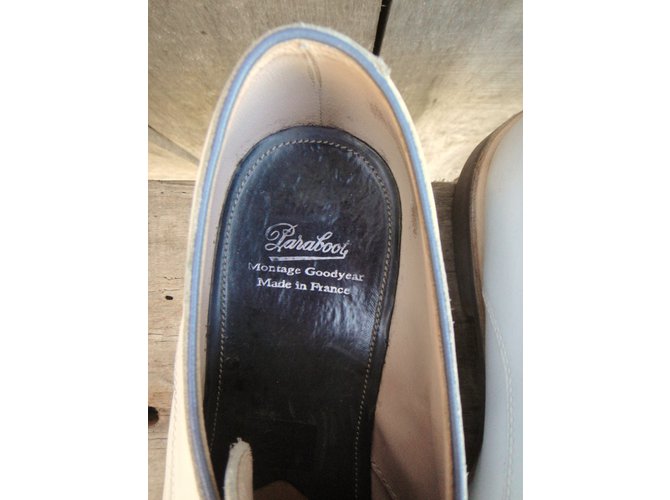 Derby Paraboot in pelle bianca 5.5UK Bianco - vista 9