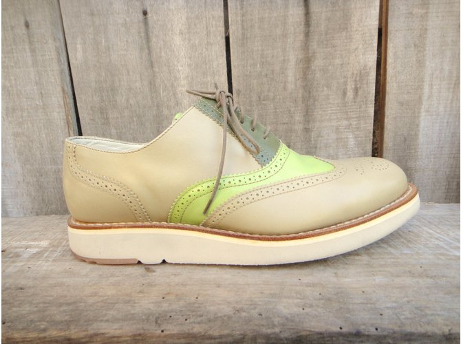 Heschung Richlieu scarpe stringate in pelle grigio Multicolore - vista 3