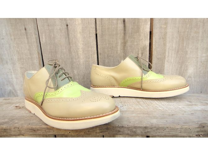 Heschung Richlieu scarpe stringate in pelle grigio Multicolore - vista 4