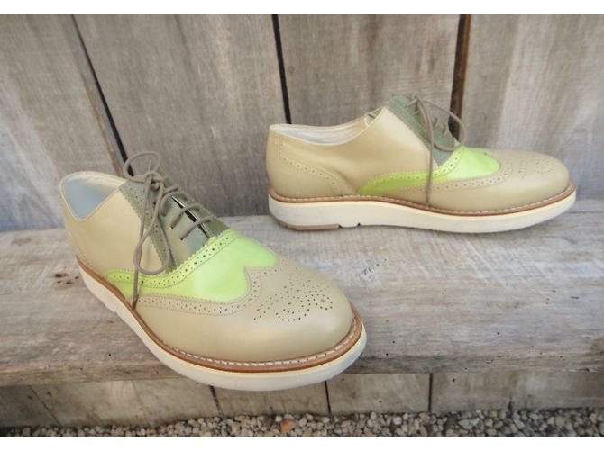 Heschung Richlieu scarpe stringate in pelle grigio Multicolore - vista 5
