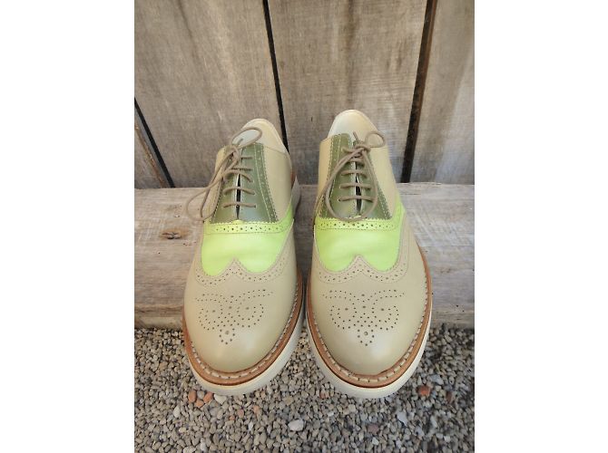 Heschung Richlieu scarpe stringate in pelle grigio Multicolore - vista 6
