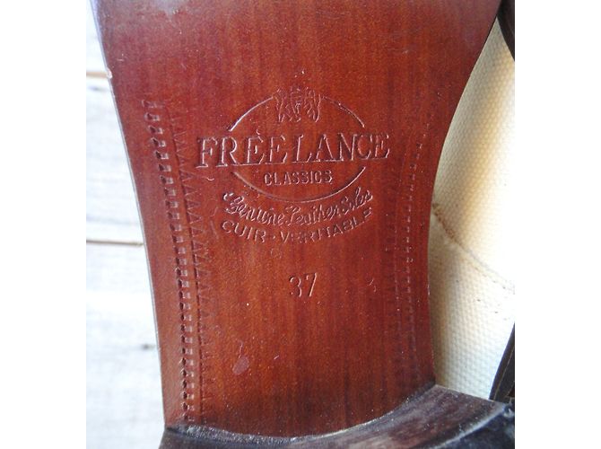 Free Lance Boots White Leather and Cloth Size 37 - view 9