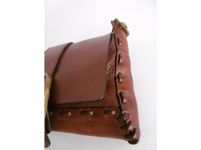 Chloé Chloe Couro Python Skin Flap Bolsa De Ombro - vista 10