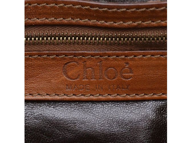 Chloé Chloe Couro Python Skin Flap Bolsa De Ombro - vista 3