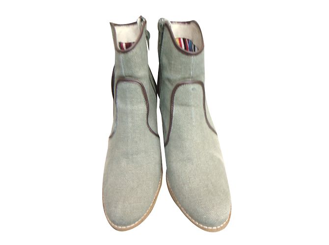Mellow Yellow Stiefeletten Grau Textil Größe 40 - Ansicht 2