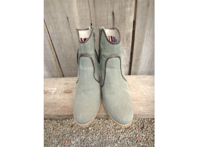 Mellow Yellow Stiefeletten Grau Textil Größe 40 - Ansicht 6