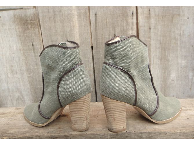 Mellow Yellow Stiefeletten Grau Textil Größe 40 - Ansicht 7