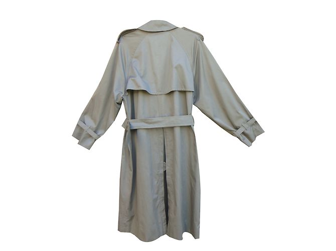 Gabardina Burberry Gris de Algodón - vista 2